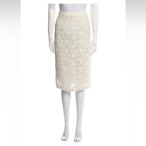BURBERRY floral lace pencil skirt size 6